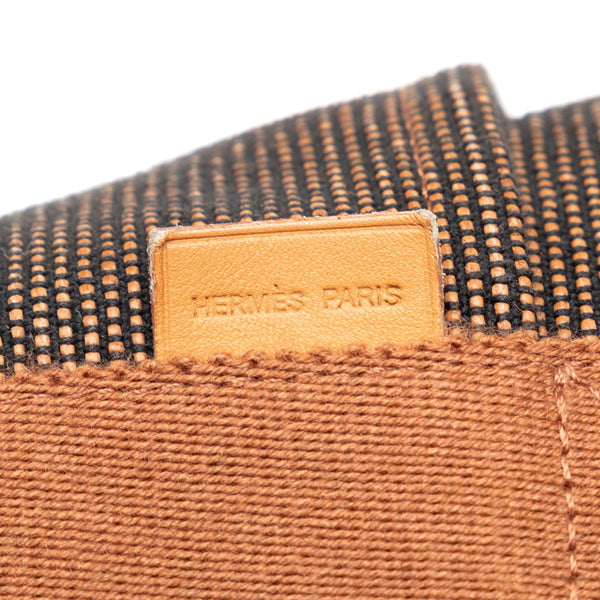 エルメス サクソーPM ショルダーバッグ ブラウン トワルアッシュ レディース HERMES 【中古】