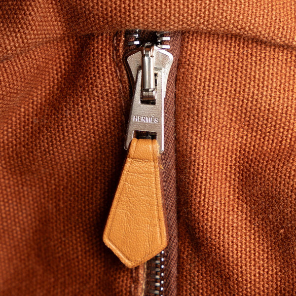 エルメス サクソーPM ショルダーバッグ ブラウン トワルアッシュ レディース HERMES 【中古】