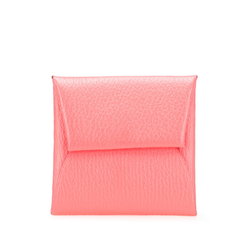 エルメス バスティア コインケース ローズアザレ ピンク シェーブル レディース HERMES 【中古】