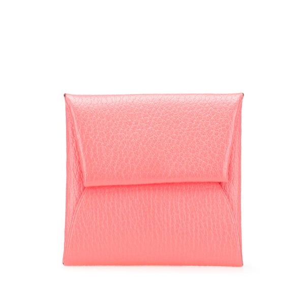 エルメス バスティア コインケース ローズアザレ ピンク シェーブル レディース HERMES 【中古】