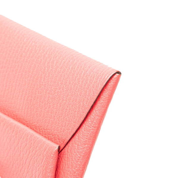 エルメス バスティア コインケース ローズアザレ ピンク シェーブル レディース HERMES 【中古】