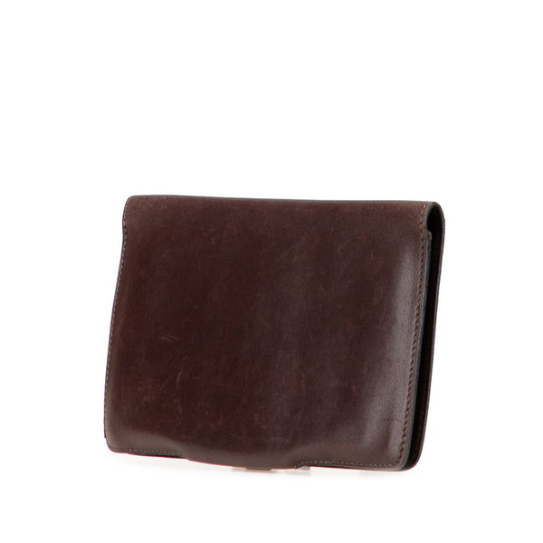 エルメス ドゴンMM 長財布 カードケース ブラウン スイフト レディース HERMES 【中古】