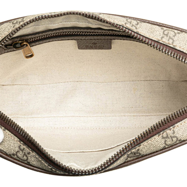 グッチ GGスプリーム オフィディア シェリーライン ボディバッグ ウエストバッグ ショルダーバッグ 574796 ベージュ ブラウン PVC レザー レディース GUCCI 【中古】