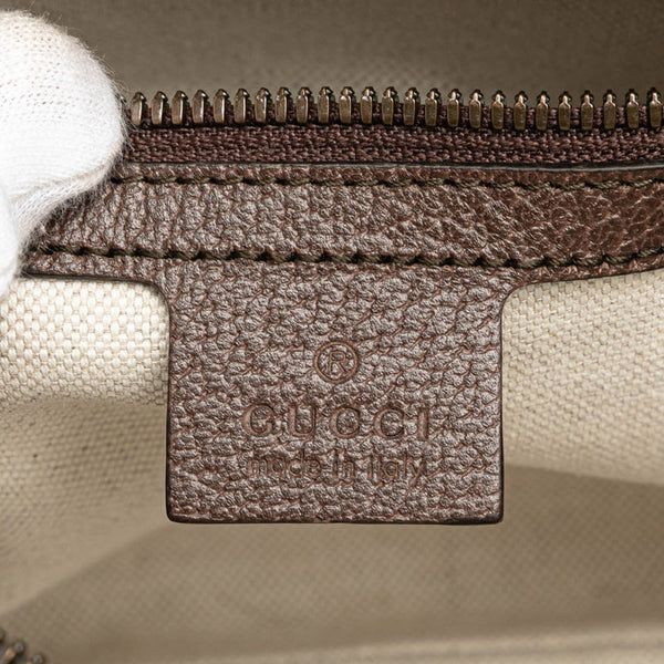 グッチ GGスプリーム オフィディア シェリーライン ボディバッグ ウエストバッグ ショルダーバッグ 574796 ベージュ ブラウン PVC レザー レディース GUCCI 【中古】