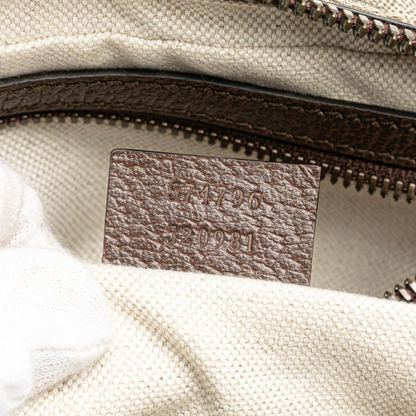 グッチ GGスプリーム オフィディア シェリーライン ボディバッグ ウエストバッグ ショルダーバッグ 574796 ベージュ ブラウン PVC レザー レディース GUCCI 【中古】