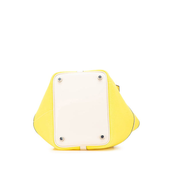 エルメス ピコタンロック カーゴ PM ハンドバッグ ジョーヌシトロン ナタ スイフト トワルゴエラン レディース HERMES 【中古】