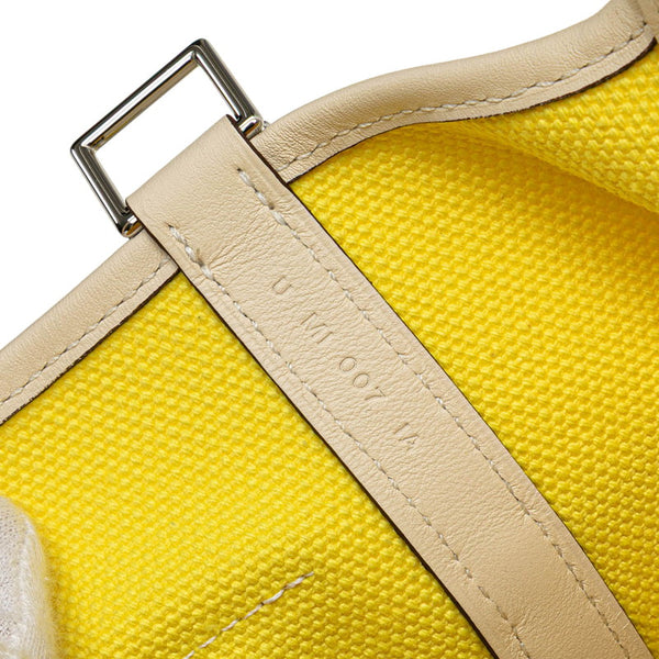 エルメス ピコタンロック カーゴ PM ハンドバッグ ジョーヌシトロン ナタ スイフト トワルゴエラン レディース HERMES 【中古】