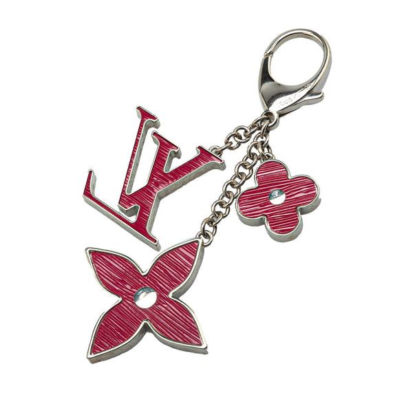 ルイ ヴィトン ビジューサック フルール ドゥ エピ チャーム キーホルダー M65224 ワインレッド メタル レディース LOUIS VUITTON 【中古】