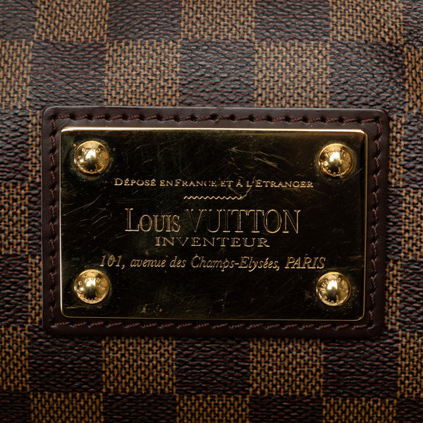 ルイ ヴィトン ダミエ テムズGM ショルダーバッグ N48181 ブラウン PVC レザー レディース LOUIS VUITTON 【中古】