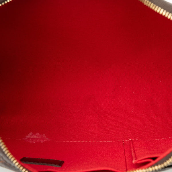 ルイ ヴィトン ダミエ テムズGM ショルダーバッグ N48181 ブラウン PVC レザー レディース LOUIS VUITTON 【中古】