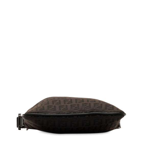 フェンディ ズッキーノ 斜め掛け ショルダーバッグ 8BT079 ブラウン キャンバス レザー レディース FENDI 【中古】