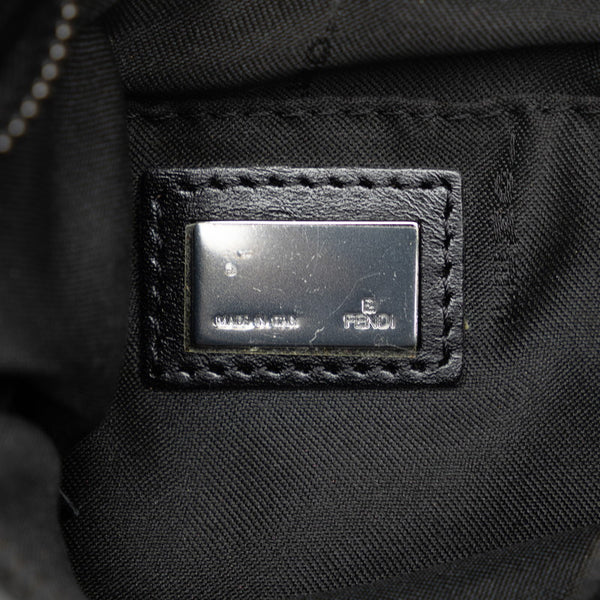 フェンディ ズッキーノ 斜め掛け ショルダーバッグ 8BT079 ブラウン キャンバス レザー レディース FENDI 【中古】