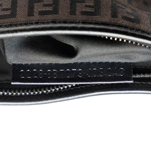 フェンディ ズッキーノ 斜め掛け ショルダーバッグ 8BT079 ブラウン キャンバス レザー レディース FENDI 【中古】