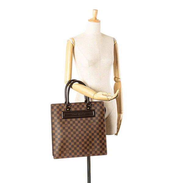 ルイ ヴィトン ダミエ ヴェニスGM トートバッグ ハンドバッグ N51146 ブラウン PVC レザー レディース LOUIS VUITTON 【中古】