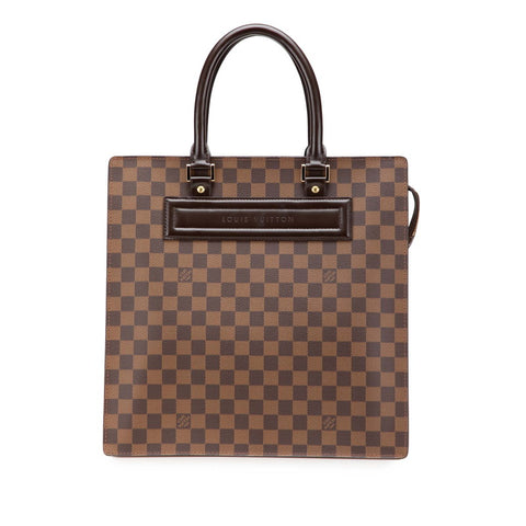 ルイ ヴィトン ダミエ ヴェニスGM トートバッグ ハンドバッグ N51146 ブラウン PVC レザー レディース LOUIS VUITTON 【中古】
