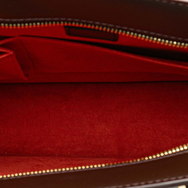 ルイ ヴィトン ダミエ ヴェニスGM トートバッグ ハンドバッグ N51146 ブラウン PVC レザー レディース LOUIS VUITTON 【中古】