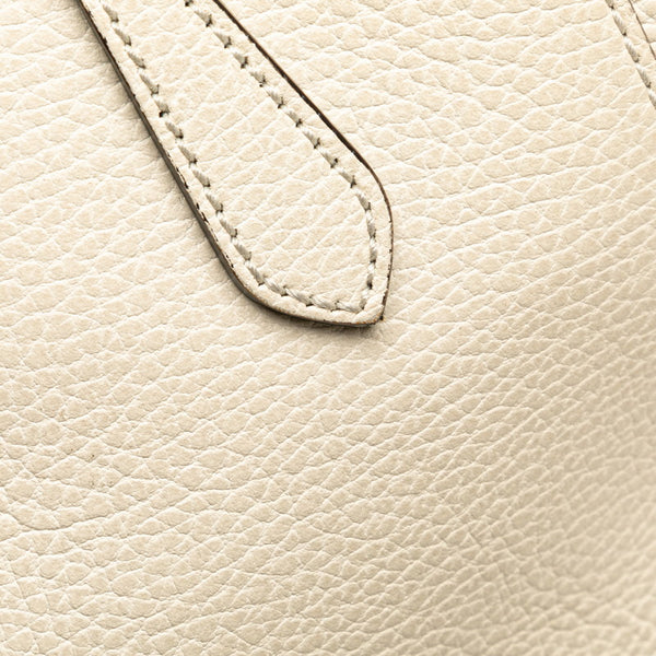 グッチ スウィング ミニ ハンドバッグ ショルダーバッグ 2WAY 368827 ホワイト ベージュ レザー レディース GUCCI 【中古】