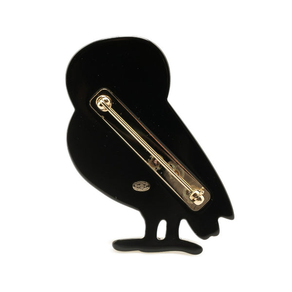 シャネル ココマーク フクロウ ラインストーン ブローチ ピンク プラスチック レディース CHANEL 【中古】