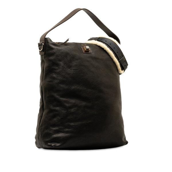セリーヌ トートバッグ ショルダーバッグ 2WAY ブラック レザー レディース CELINE 【中古】