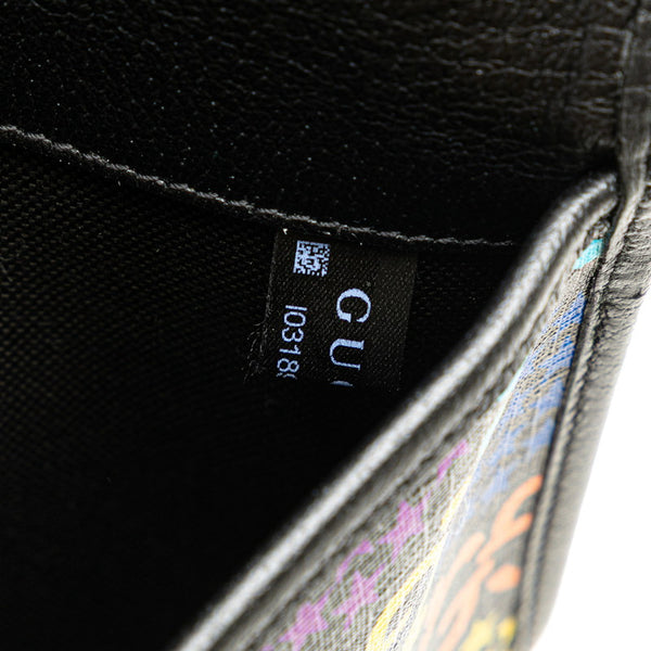 グッチ GGスプリーム サイケデリック ボディバッグ ウエストバッグ 598113 ブラック マルチカラー PVC レザー レディース GUCCI 【中古】