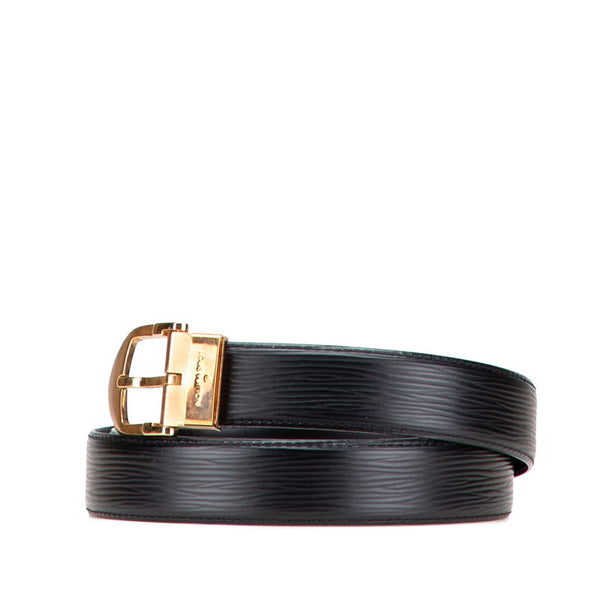 ルイ ヴィトン エピ サンチュール クラシック ベルト サイズ：44/110 M6832 ブラック ノワール レザー メンズ LOUIS VUITTON 【中古】