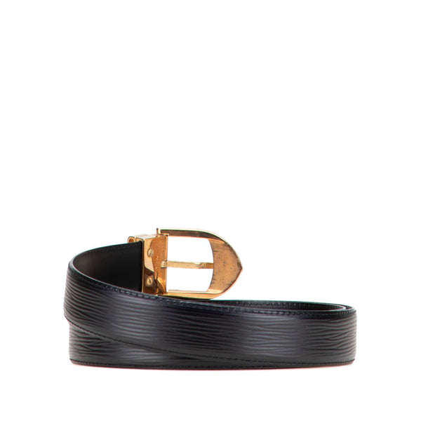 ルイ ヴィトン エピ サンチュール クラシック ベルト サイズ：44/110 M6832 ブラック ノワール レザー メンズ LOUIS VUITTON 【中古】
