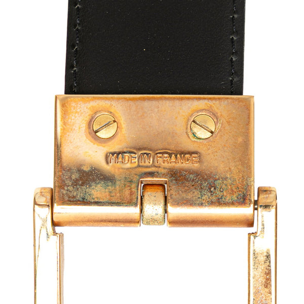 ルイ ヴィトン エピ サンチュール クラシック ベルト サイズ：44/110 M6832 ブラック ノワール レザー メンズ LOUIS VUITTON 【中古】