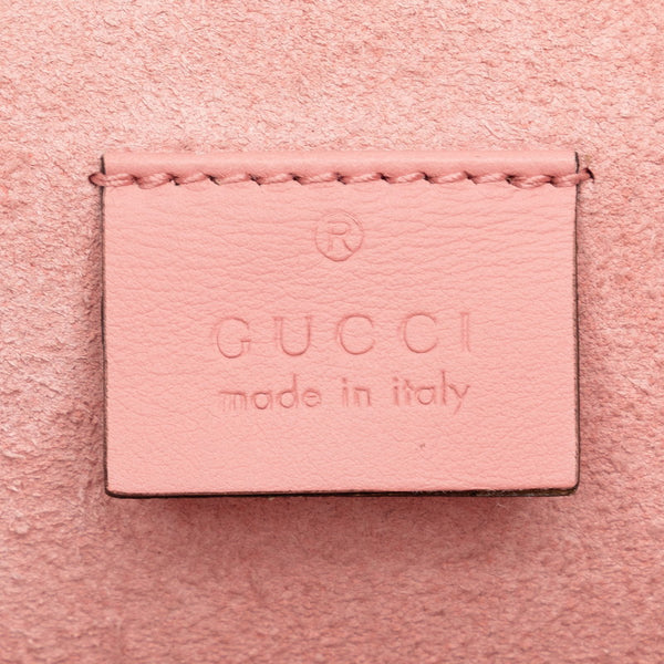 グッチ GGスプリーム ビジュー ディオニソス チェーン ショルダーバッグ 400249 ベージュ ピンク PVC スウェード レディース GUCCI 【中古】