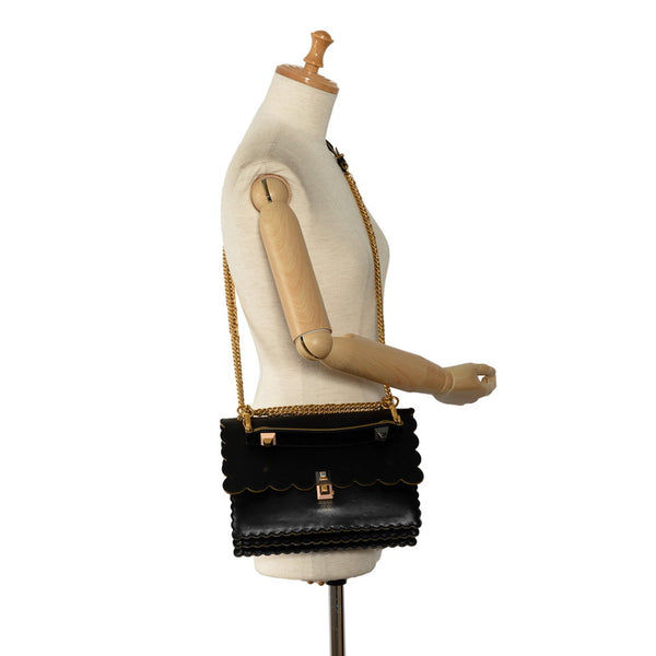 フェンディ ズッカ キャナイ ハンドバッグ ショルダーバッグ 2WAY 8BT283 ブラック マルチカラー レザー レディース FENDI 【中古】