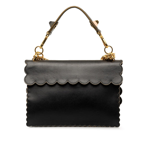 フェンディ ズッカ キャナイ ハンドバッグ ショルダーバッグ 2WAY 8BT283 ブラック マルチカラー レザー レディース FENDI 【中古】