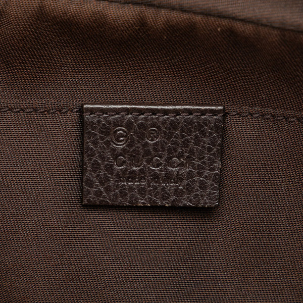 グッチ GGキャンバス ボディバッグ ウエストバッグ 449174 ベージュ ブラウン キャンバス レザー レディース GUCCI 【中古】