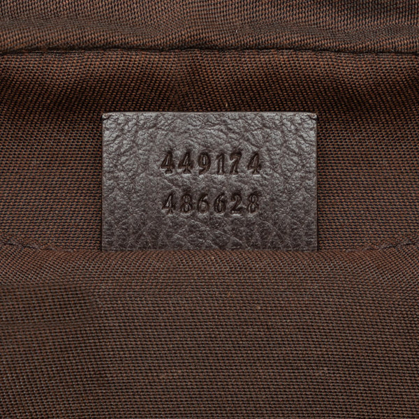 グッチ GGキャンバス ボディバッグ ウエストバッグ 449174 ベージュ ブラウン キャンバス レザー レディース GUCCI 【中古】