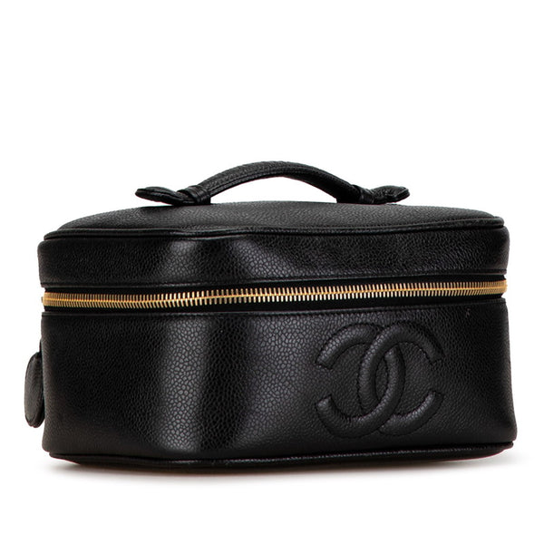 シャネル ココマーク ハンドバッグ バニティバッグ キャビアスキン レディース CHANEL 【中古】