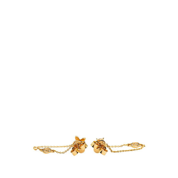 ルイ ヴィトン ブックルドレイユ プティ ルイ ピアス M00390 ゴールド メッキ レディース LOUIS VUITTON 【中古】