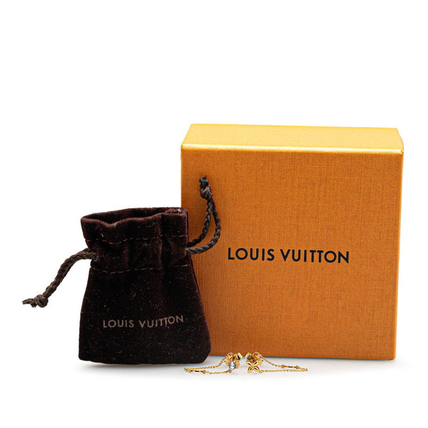 ルイ ヴィトン ブックルドレイユ プティ ルイ ピアス M00390 ゴールド メッキ レディース LOUIS VUITTON 【中古】
