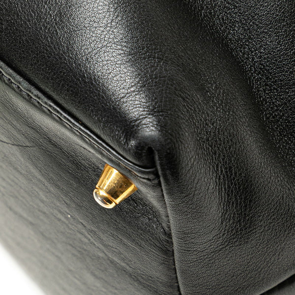 フェンディ セレリア ハンドバッグ ブラック レザー レディース FENDI 【中古】