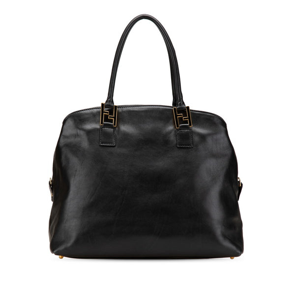 フェンディ セレリア ハンドバッグ ブラック レザー レディース FENDI 【中古】