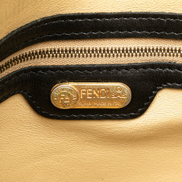 フェンディ セレリア ハンドバッグ ブラック レザー レディース FENDI 【中古】
