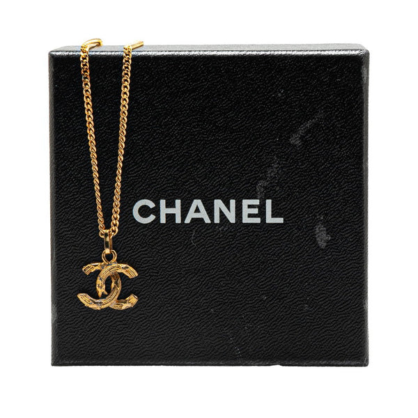 シャネル ヴィンテージ ココマーク ネックレス ゴールド メッキ レディース CHANEL 【中古】