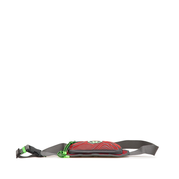 グッチ GGナイロン ベルトバッグ ボディバッグ ウエストバッグ 752102 レッド グレー ナイロン ラバー レディース GUCCI 【中古】