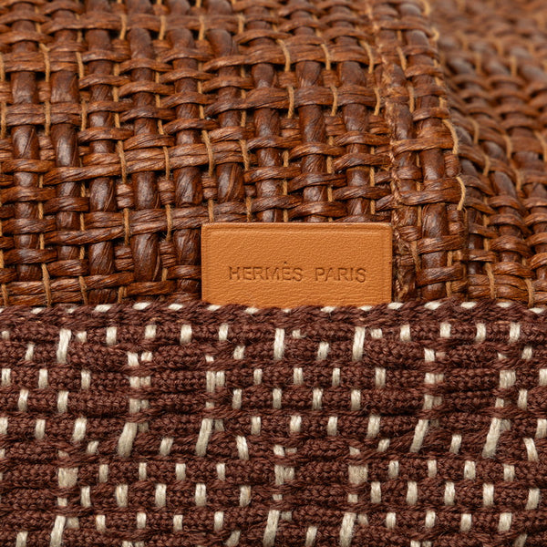 エルメス タムールPM ハンドバッグ バケットバッグ ブラウン セルロース レディース HERMES 【中古】