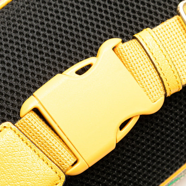 グッチ GGフローラ  オフィディア ウエストバッグ ボディバッグ 574796 ベージュ イエロー PVC レザー レディース GUCCI 【中古】