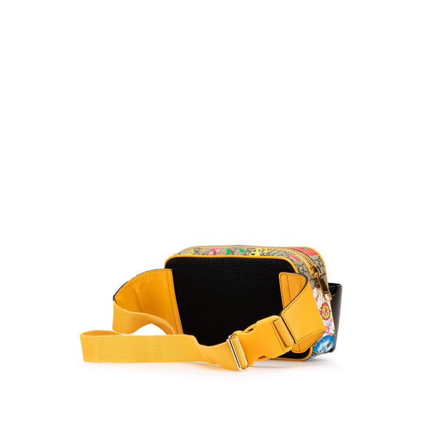 グッチ GGフローラ  オフィディア ウエストバッグ ボディバッグ 574796 ベージュ イエロー PVC レザー レディース GUCCI 【中古】