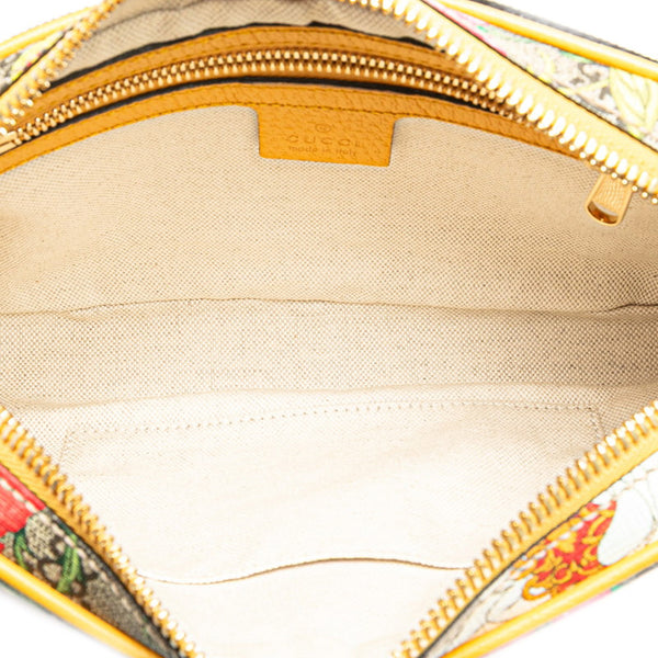 グッチ GGフローラ  オフィディア ウエストバッグ ボディバッグ 574796 ベージュ イエロー PVC レザー レディース GUCCI 【中古】