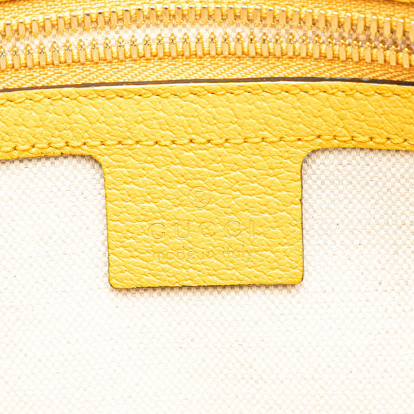 グッチ GGフローラ  オフィディア ウエストバッグ ボディバッグ 574796 ベージュ イエロー PVC レザー レディース GUCCI 【中古】