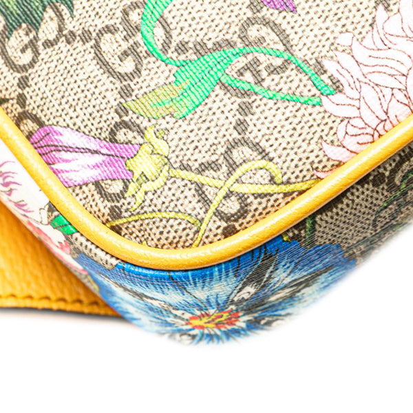 グッチ GGフローラ  オフィディア ウエストバッグ ボディバッグ 574796 ベージュ イエロー PVC レザー レディース GUCCI 【中古】