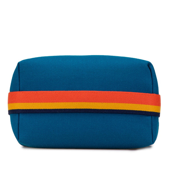 エルメス ブリッド ア ブラックGM ハンドバッグ ポーチ ブルー マルチカラー ウール レディース HERMES 【中古】