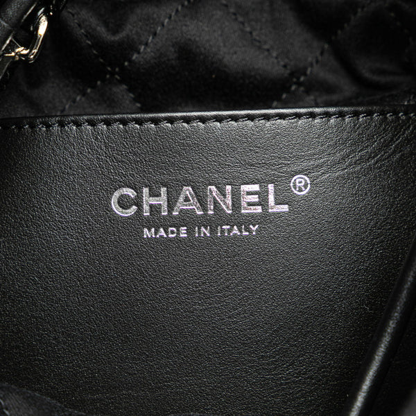 シャネル シャネル22 ミニ ハンドバッグ チェーンショルダーバッグ ブラック レザー レディース CHANEL 【中古】