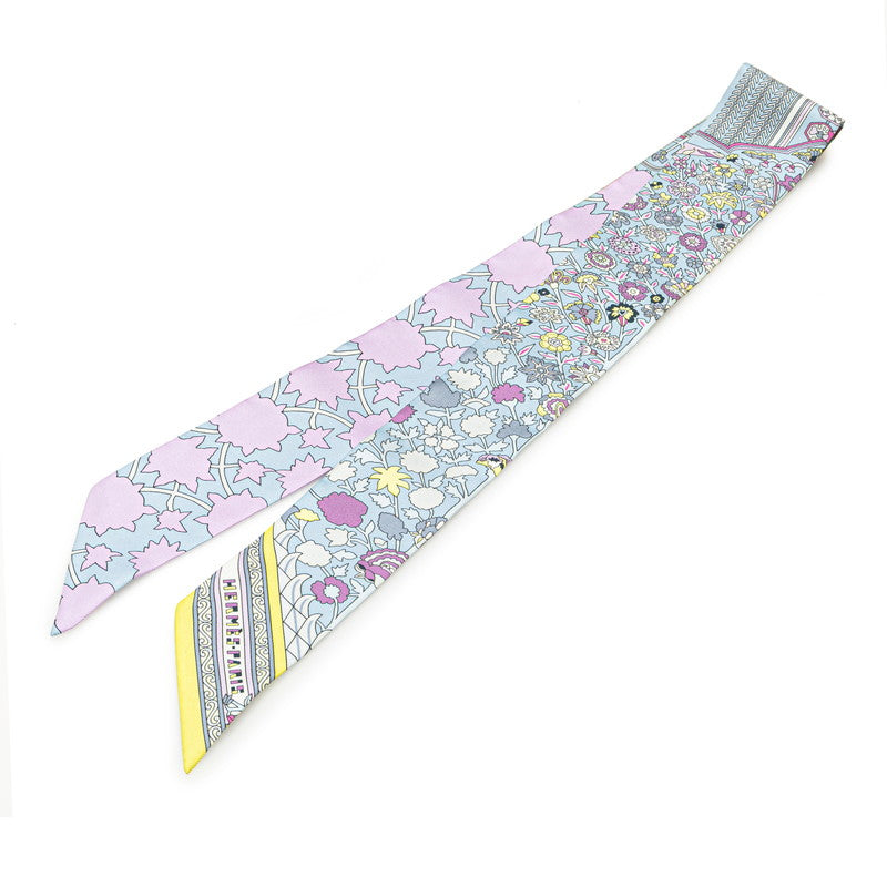 エルメス ツイリー Tapis Persans ペルシャ絨毯 スカーフ ブルー マルチカラー シルク レディース HERMES 【中古】