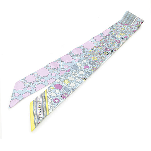 エルメス ツイリー Tapis Persans ペルシャ絨毯 スカーフ ブルー マルチカラー シルク レディース HERMES 【中古】